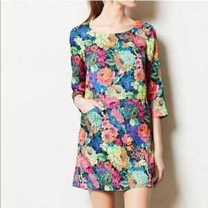 Anthropologie Floral Shift Dress